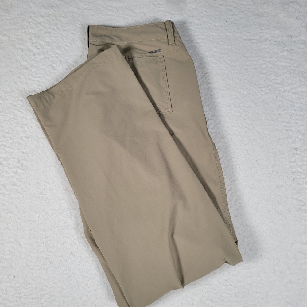 Ascend Hiking Pants Mens 31x32‎ Khaki Tan Roll Up Leg Cargo Outdoor Trousers